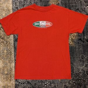Los Cabos Surf Company Costa Azul Red T-Shirt Size Medium Short Sleeve Comfy